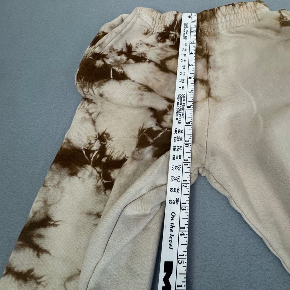 Frankies‎ Bikinis Sweatsuit Set Sz S Tie Dye Cropped Hoodie Joggers Tan Brown - Picture 11 of 16